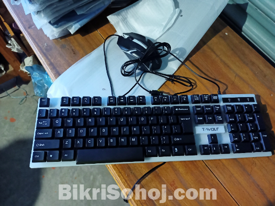 T-Wolf gaming keyboard+mouse combo